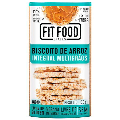 Biscoito de Arroz Multigrãos 100g Fit Food