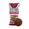fit food snacks biscoito de arroz com chocolate amargo 70g 1