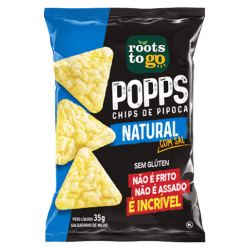 Chips de Pipoca Popps Natural 35g