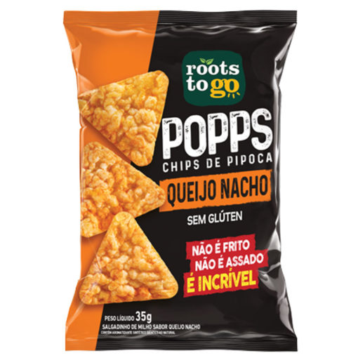 Chips de Pipoca Popps Queijo Nacho 35g