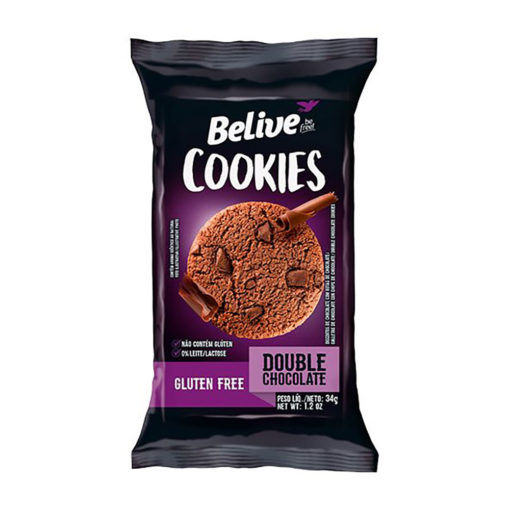 Cookie Sem Glúten Chocolate Com Pedaços De Chocolate 34g Belive 1